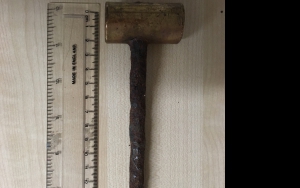 A photo of a hammer
